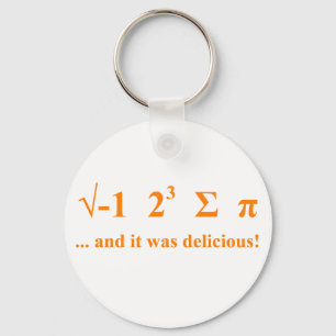 I ate pi key ring