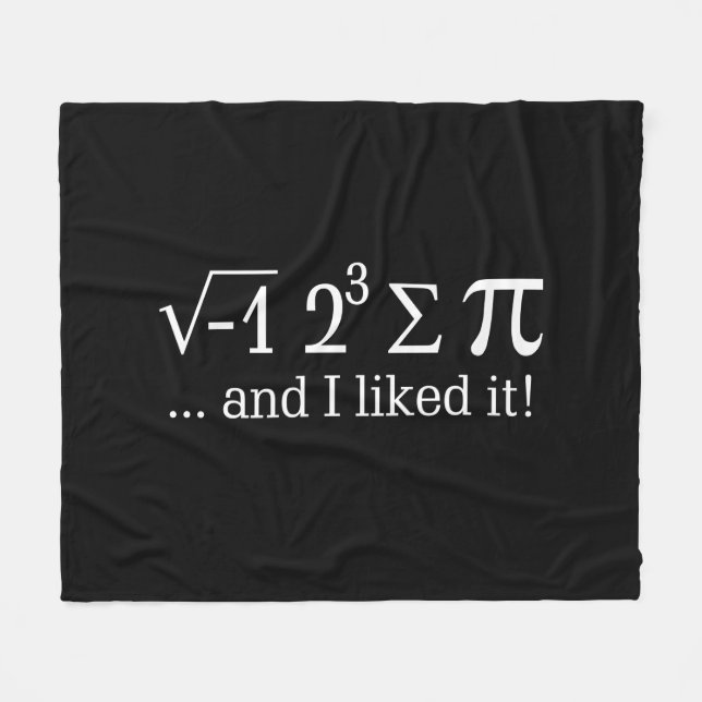 I ate some pie and I liked it on Black Fleece Blanket (Front (Horizontal))