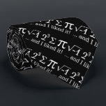 I ate some pie and I liked it Tie<br><div class="desc">I ate some pie and I liked it saying a piece of pie. A simple design inspired by math symbols formula, a succession of numbers making for a great humourous gift for the mathematician, the geek, the inquisitive mind. Great for a student, a teacher, an engineer or anyone that has...</div>