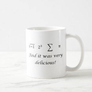 I ate some pie math shirt coffee mug