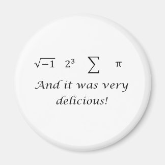 I ate some pie math shirt magnet