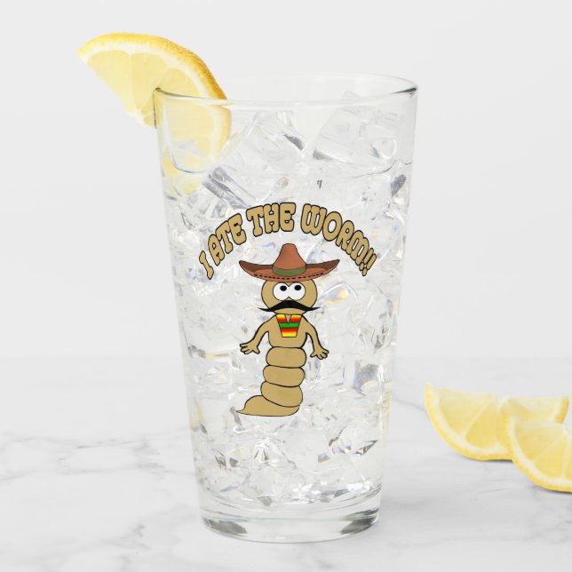 I Ate the Worm Glass (Front Ice)