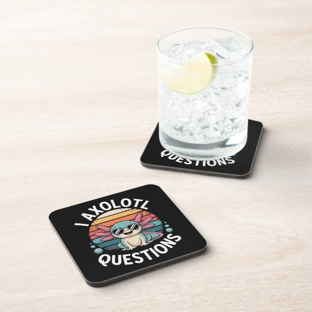 I Axolotl Questions Coaster (Right Side)