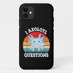 I Axolotl Questions Cute Retro Funny Axolotl iPhone 11 Case