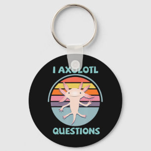 I Axolotl Questions Kawaii Anime Axolotl Gift Adul Key Ring