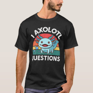 I Axolotl Questions Kids Blue Salamander Squishmal T-Shirt