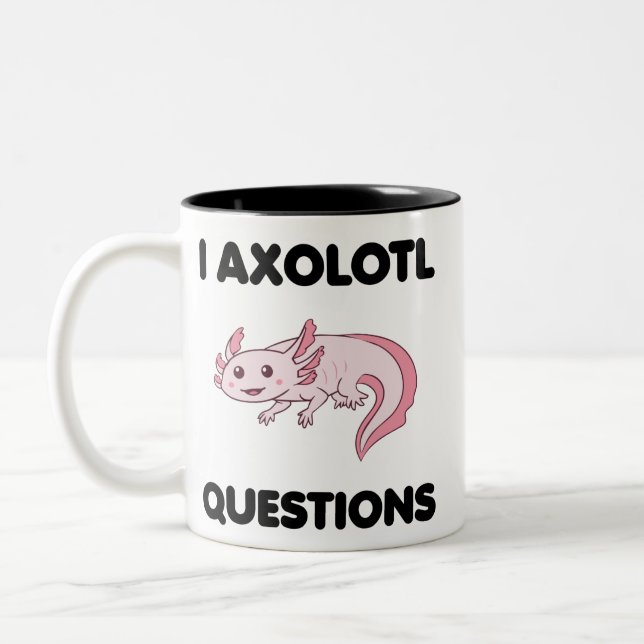 I Axolotl Questions Mug (Left)