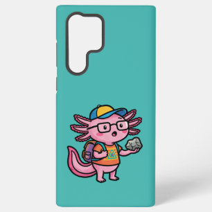 I Axolotl Questions schoolkid holds rock curiosity Samsung Galaxy Case