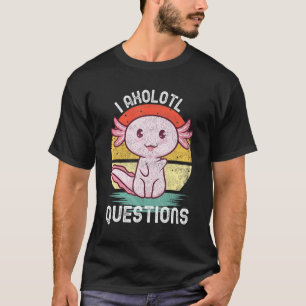 I Axolotl Questions Shirt Kids Salamander Plush Ax