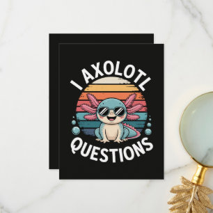I Axolotl Questions Tote Thank You Card