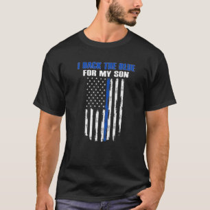 I Back The Blue For My Son Proud Police Officer's  T-Shirt