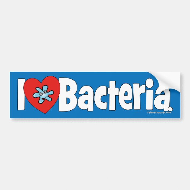 I ♥ Bacteria Bumper Sticker (Front)