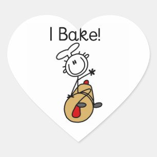 I Bake Heart Sticker