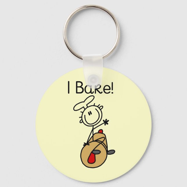 I Bake Key Ring (Front)