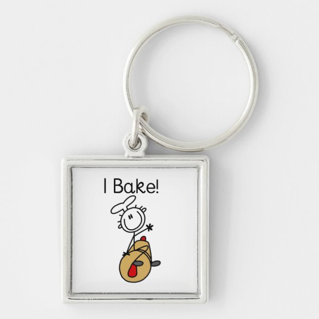 I Bake Key Ring (Front)