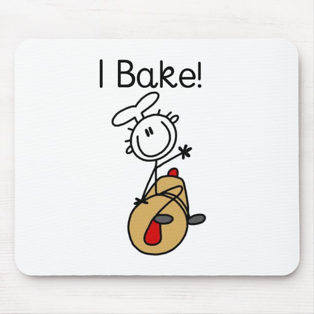 I Bake Mouse Mat (Front)