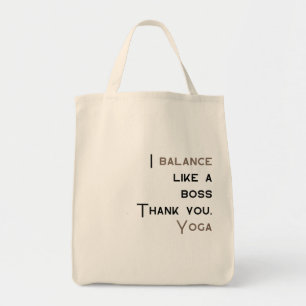 I Balance Like A Boss, Thank You Yoga, Yoga Cool Tote Bag