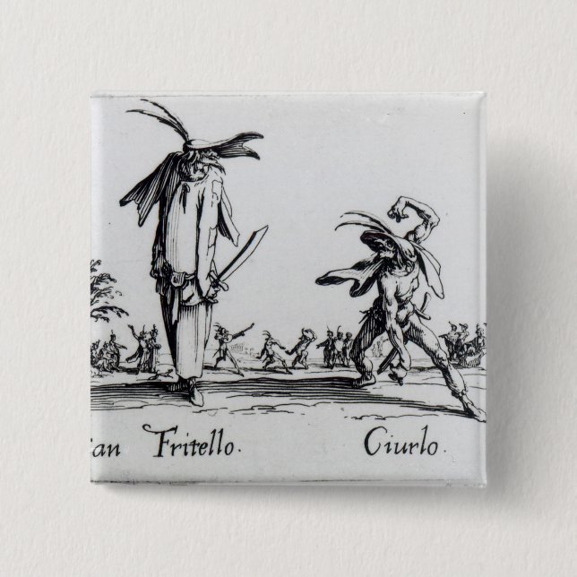 I Balli de Spessanei, or Le Grande Chasse 15 Cm Square Badge (Front)