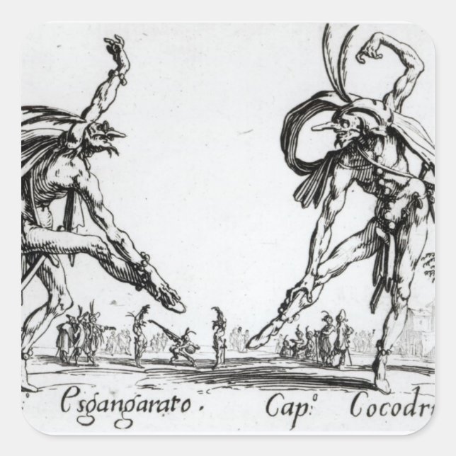 I Balli de Spessanei, or Le Grande Chasse Square Sticker (Front)