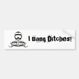 "I Bang Ditches!" Sledders.com bumper sticker