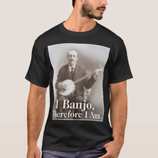 I Banjo Men's dark short sleeve T-Shirt (Front)