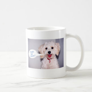 I Bark for Peace - Customised Coffee Mug