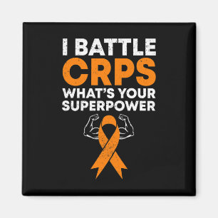 I Battle Crps Rsd Awareness Orange Ribbon Warrior Magnet