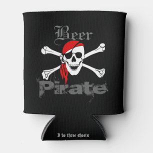 I Be Three Sheets to the Wind Funny Beer Pirate Can Cooler