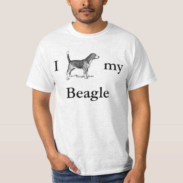 I Beagle my Beagle T-Shirt (Front)