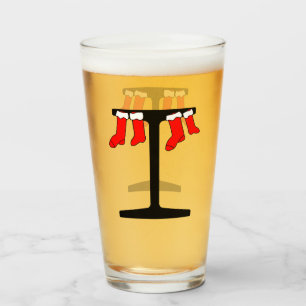 I-Beam Christmas Stockings Glass