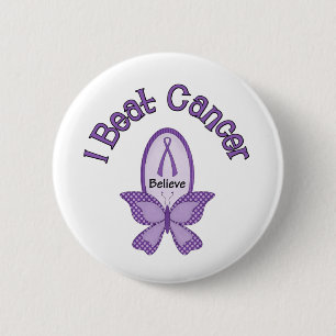 I Beat CANCER 6 Cm Round Badge