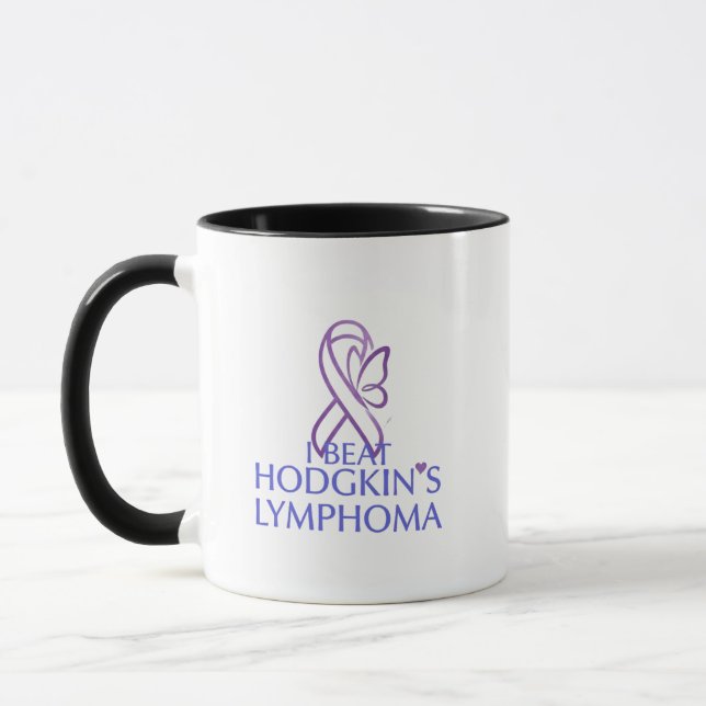 I beat hodgkin's lymphoma mug (Left)