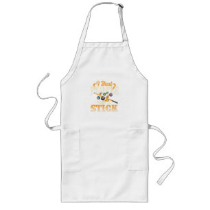 I Beat People with A Stick - Billiards 8 Ball Long Apron