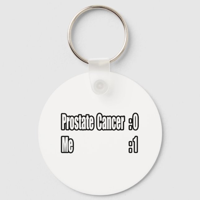 I Beat Prostate Cancer (Scoreboard) Key Ring (Front)