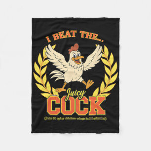 I Beat The Juicy I Ate 50 Spicy Chicken Wings In 3 Fleece Blanket