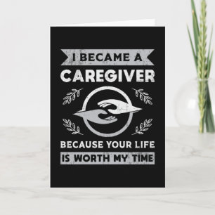 I Became A Caregiver Caregivers Nurse Nursing Care Card