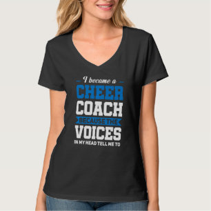 I Became A Cheer Coach Cheerleading T-Shirt