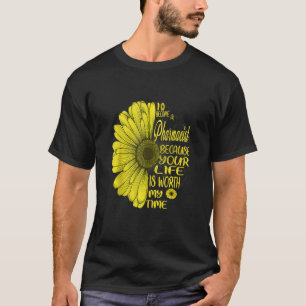 I Became A Pharmacist Flower Vintage T-Shirt