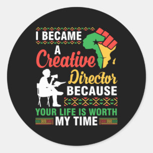 I Became A Social Worker Because Your Life Is Wort Classic Round Sticker