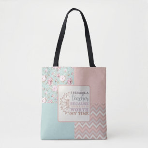 I Became a Teacher Tote Bag