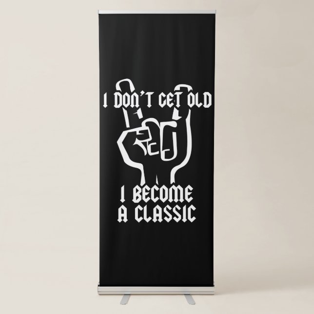 I become a classic retractable banner (Front)