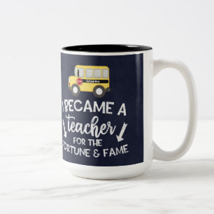 I become a teacher Two-Tone coffee mug