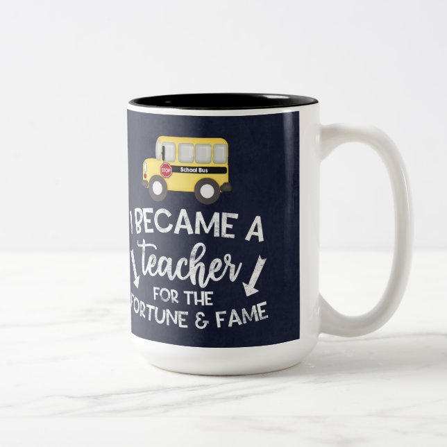 I become a teacher Two-Tone coffee mug (Right)