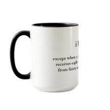 i before e : a clever mug