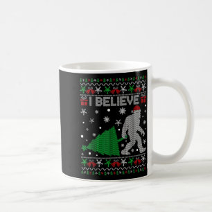 I Believe Big Foot Sasquatch Christmas Coffee Mug