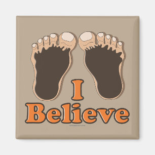 I Believe Bigfoot Funny Magnet