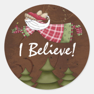 I Believe!  Christmas Holiday stickers