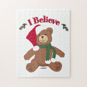 I Believe! Christmas Teddy Bear Jigsaw Puzzle