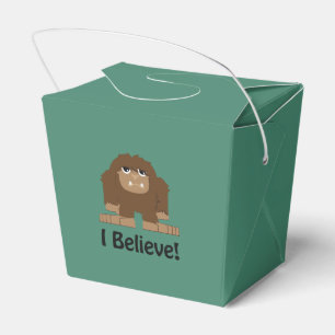 I Believe! Cute bigfoot Favour Box