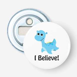 I Believe! Cute Blue Nessie Bottle Opener